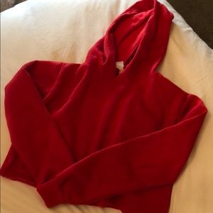 cropped sweatshirt